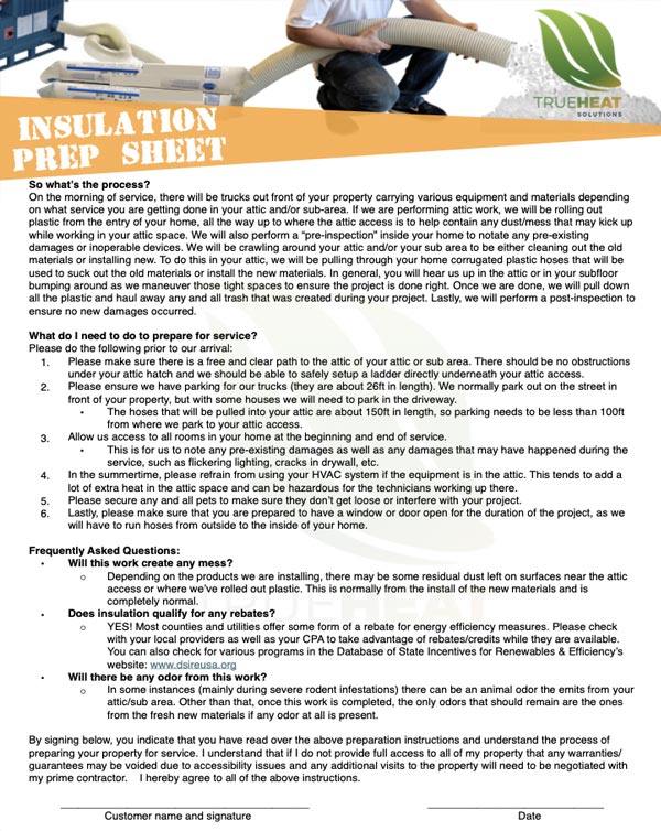 Insulation Prep Treatment